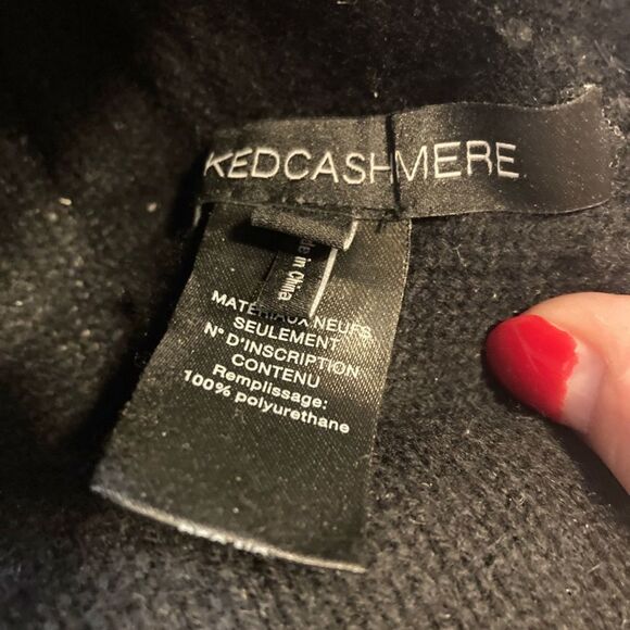 Naked Cashmere Cashmere Bootie Slippers Black Large - Picture 7 of 7